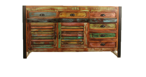 Shoreditch Large Six Drawer Sideboard - The Orchard Home and Gifts
